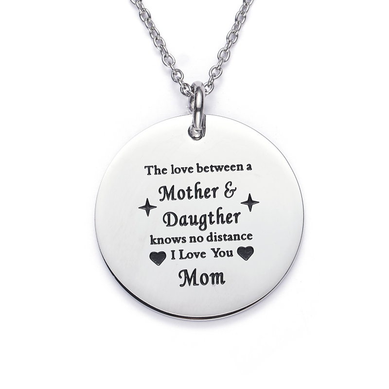 LParkin Mothers Necklace The Love Between A Mother &amp; Daughter Knows No Distance Necklace I Love You Mom Necklaces