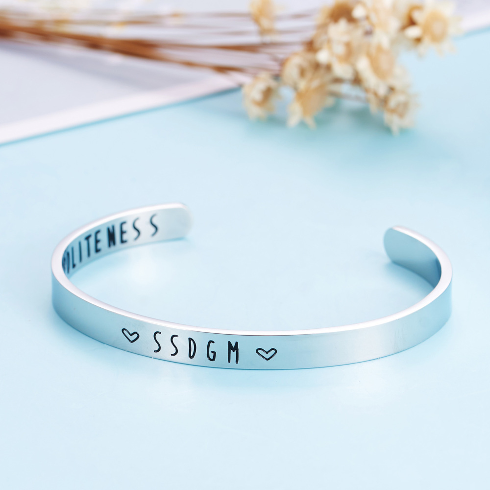 LParkin My Favorite Murder Murderino Stay Sexy Don't Get Murdered Cuff Bracelet Feminist Gift SSDGM True Crime Gift