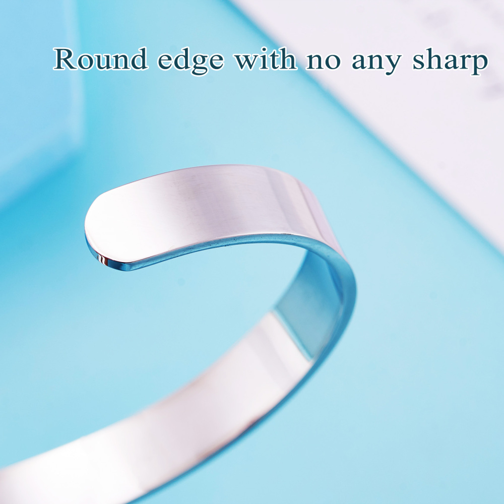 LParkin Sister Gifts from Sister Bracelets A Sister is God's Way of Making Sure We Never Walk Alone Stainless Steel Polished 6”3/8”