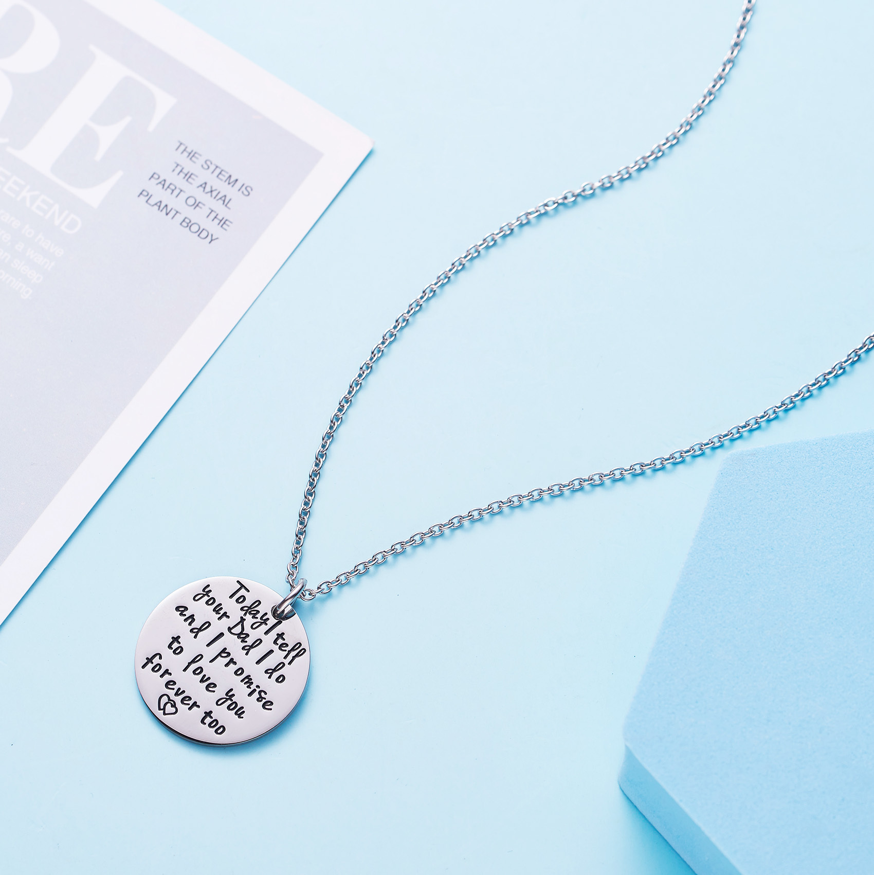 LParkin Stepdaughter Necklace Stepdaughter Wedding Gift from Stepmom Bridal Gift for Daughter