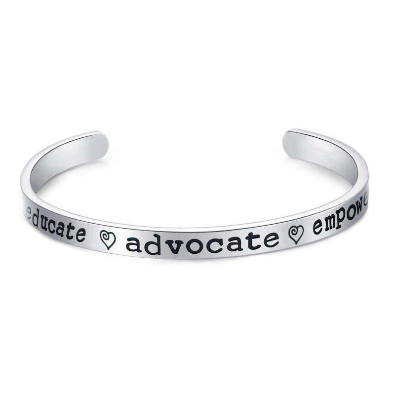 LParkin Doula Bracelet Educate Advocate Empower Doula Gift Midwife Thank You Gift Monogrammed Doula Gift Midwife Pregnancy