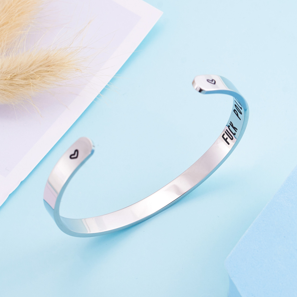 LParkin My Favorite Murder Murderino Stay Sexy Don't Get Murdered Cuff Bracelet Feminist Gift SSDGM True Crime Gift