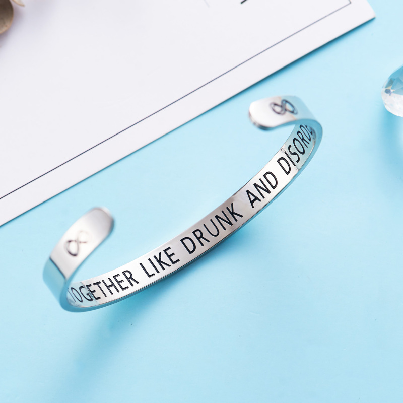 LParkin Best Friend Bracelet Gifts WE GO Together Like Drunk and Disorderly