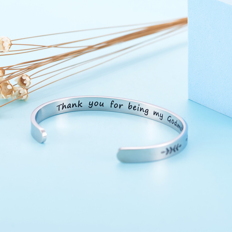 LParkin Godmother Gifts from Godchild Thank You for Being My Godmother Aunt Bracelet Christening Gift God Mother Baptism Gift Godmother Keepsake