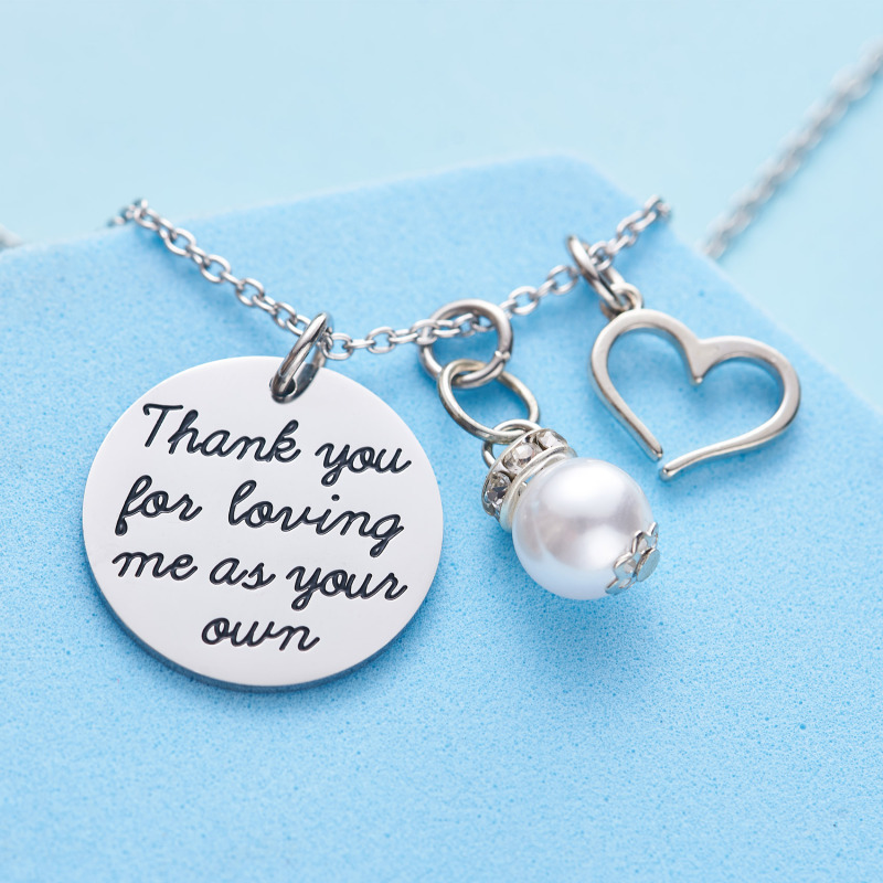 LParkin Thank You for Loving Me As Your Own Necklace Adoption Jewelry Gifts Ideas
