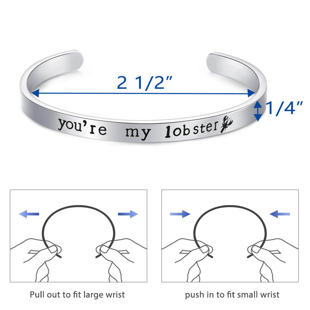 LParkin Friends TV Show Merchandise Gifts You're My Lobster Bracelet Best Friends Inspired Bracelets Friends Jewelry