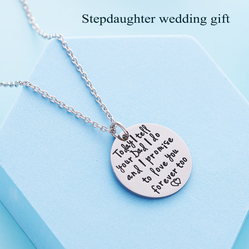 LParkin Stepdaughter Necklace Stepdaughter Wedding Gift from Stepmom Bridal Gift for Daughter