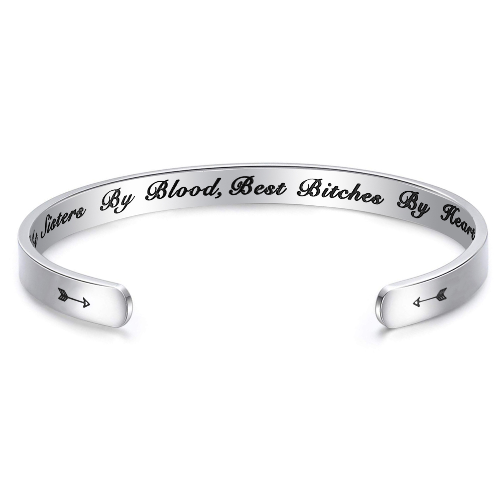 LParkin Friendship Bracelet Stainless Steel Best Bitchs Bracelet