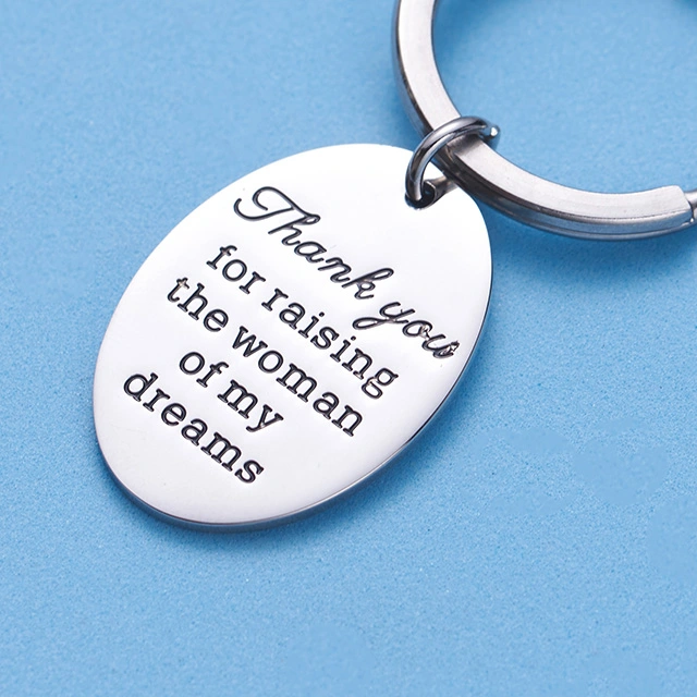 LParkin Father of The Bride Keychain Thank You for Raising The Woman of My Dreams Gift for Father of The Bride