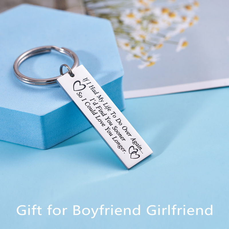Soulmate Lover Gifts If I Had My Life to Do Over Again I'd Find You Sooner So I Could Love You Longer Gift for Boyfriend Girlfriend Te Amo Keychain St