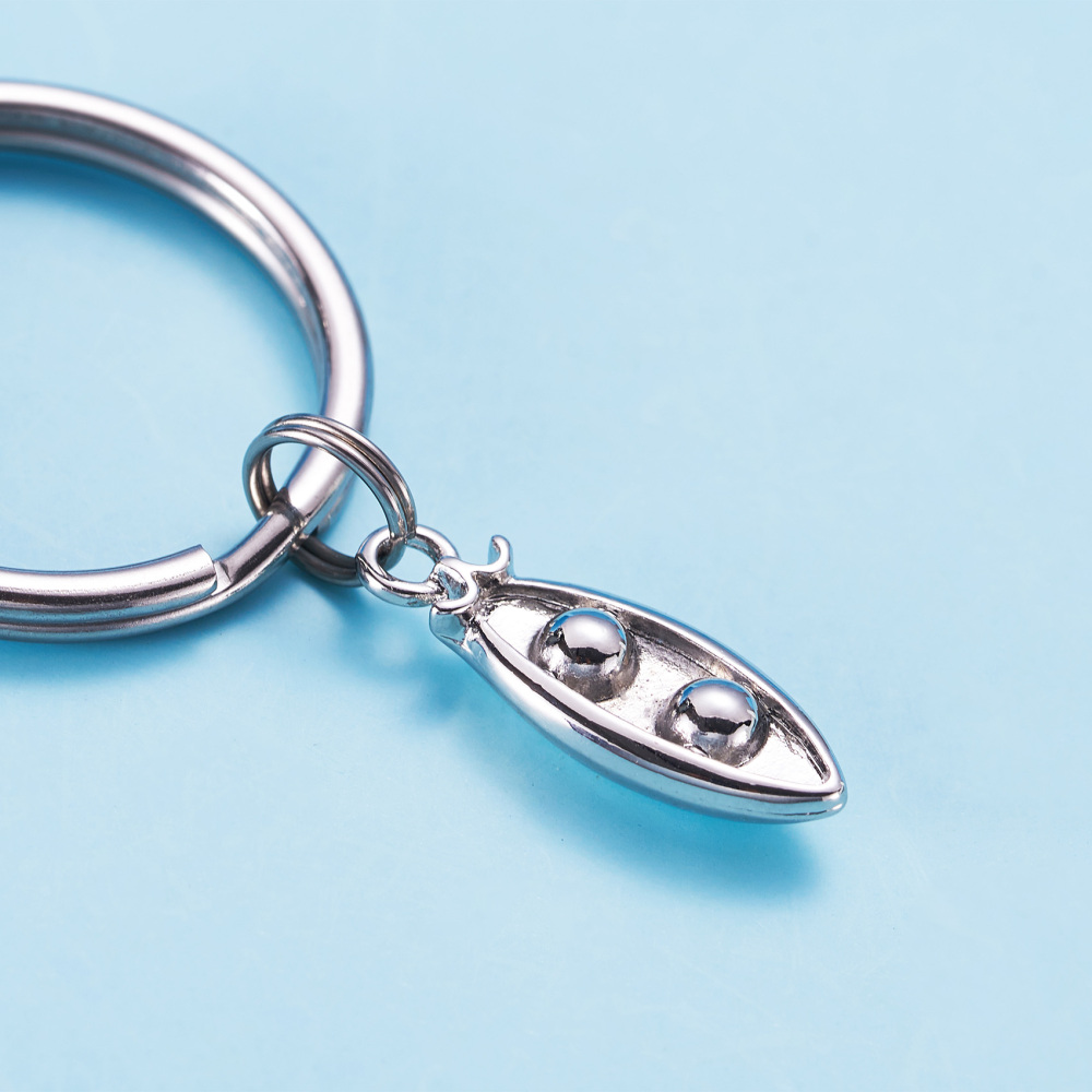 LParkin Two Peas in a Pod Funny Keychain Set BFF Friends Jewelry Set Graduation Gifts Twins Sisters Best Gift Ideas for Friendship