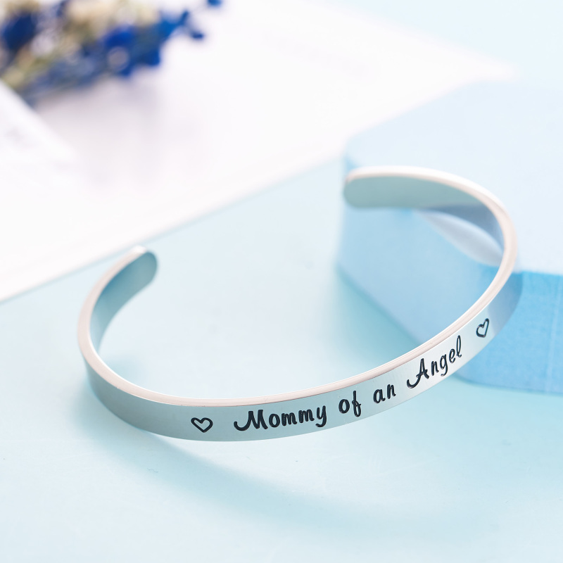 LParkin Mommy of an Angel Bracelet Infant Loss Memorial Bracelet Remembrance Bracelet