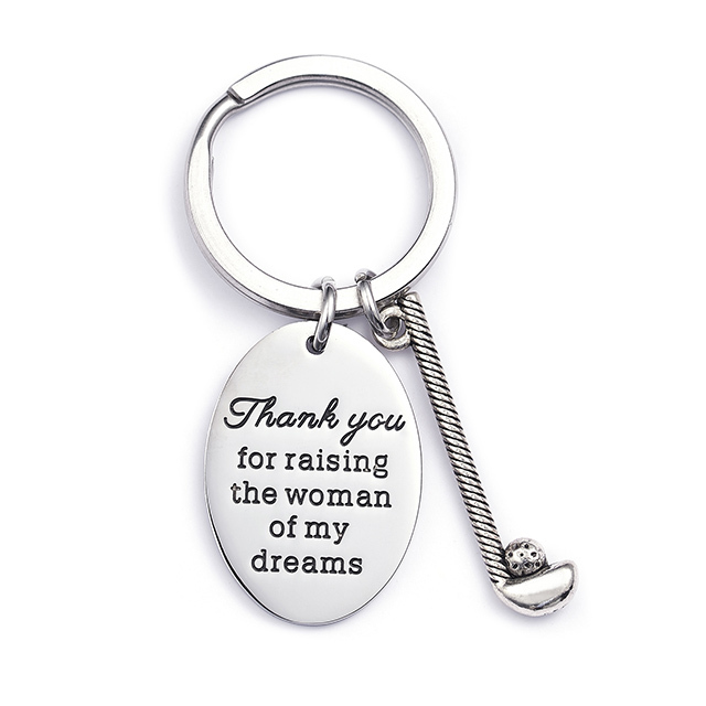 LParkin Father of The Bride Keychain Thank You for Raising The Woman of My Dreams Gift for Father of The Bride