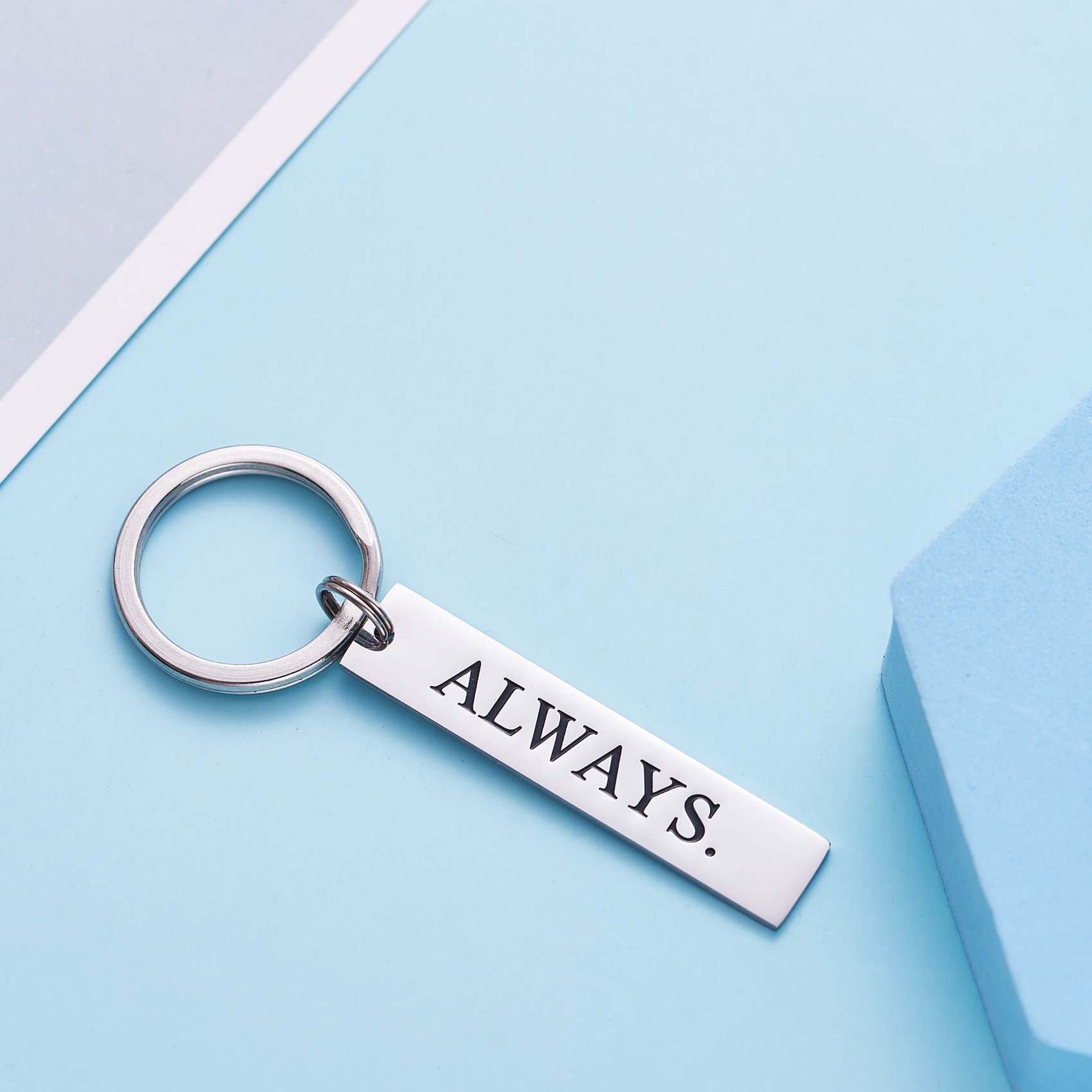 LParkin Time After Time Keychain After All This Time and Always Keychain Set Couples Jewelry