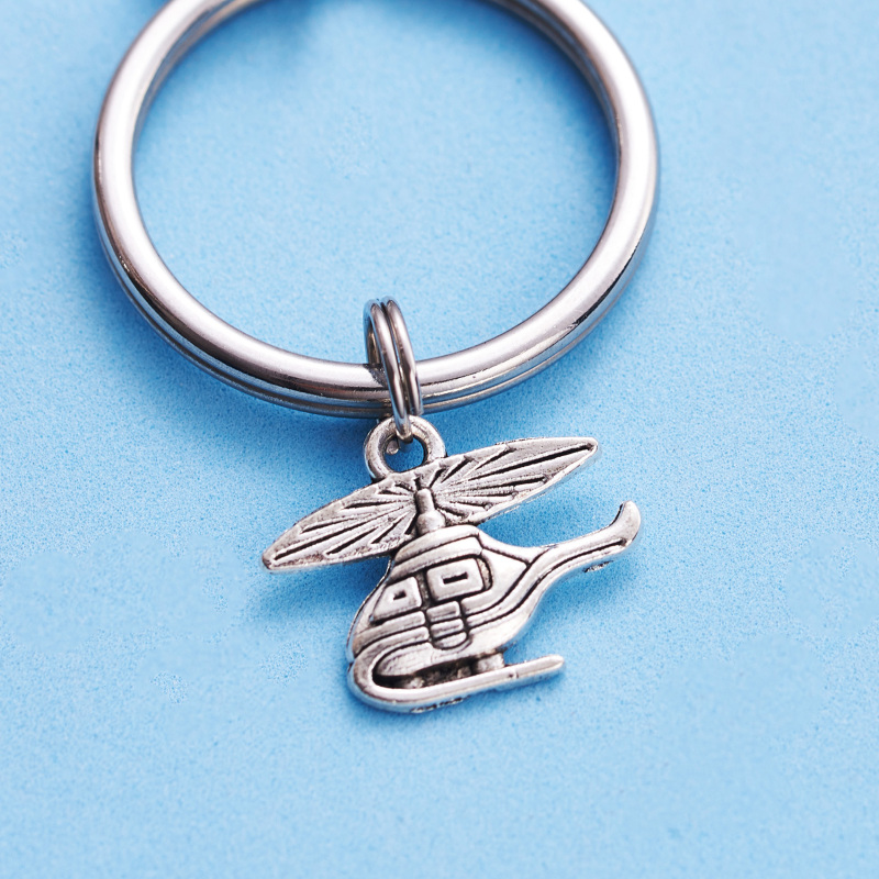 LParkin Fly Safe I Need You Here with Me Fly Safe I Love You Keychains Helicopter Flight Attendant Flight School Graduation Pilot Travel Gifts Stainle