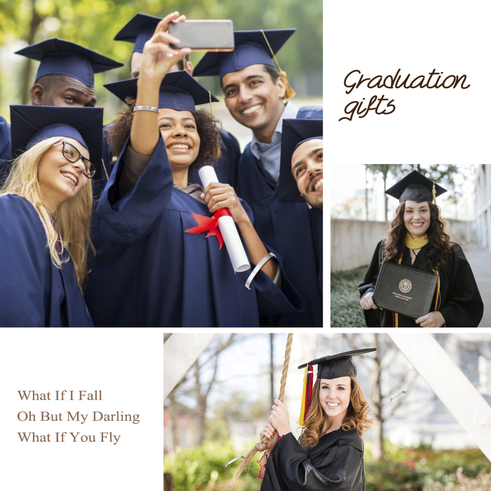 What If I Fall Oh But My Darling What If You Fly Encouragement Cuff Inspirational Jewelr Bracelet