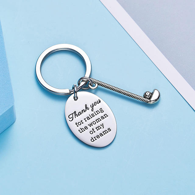 LParkin Father of The Bride Keychain Thank You for Raising The Woman of My Dreams Gift for Father of The Bride