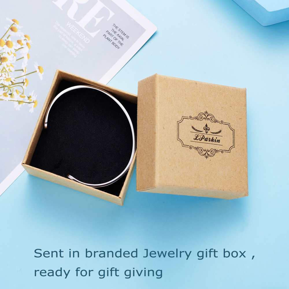 LParkin Gifts for Runners Marathon Bracelet Jewelry One Mile at A Time Bracelet Stainless Steel