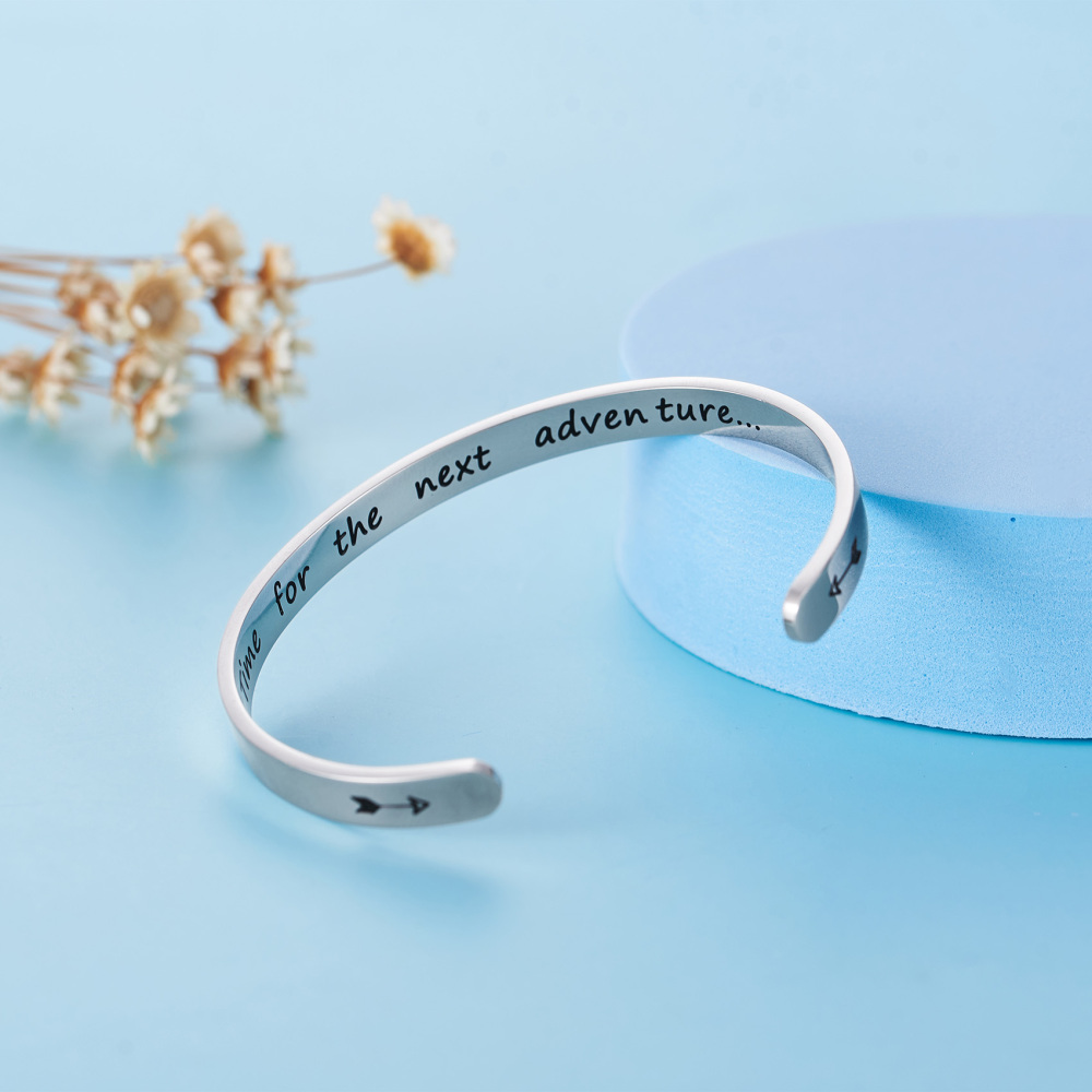 LParkin Time for The Next Adventure College Graduation Gift Bracelet Inspirational Jewelry High School Graduate Gift for Daughter