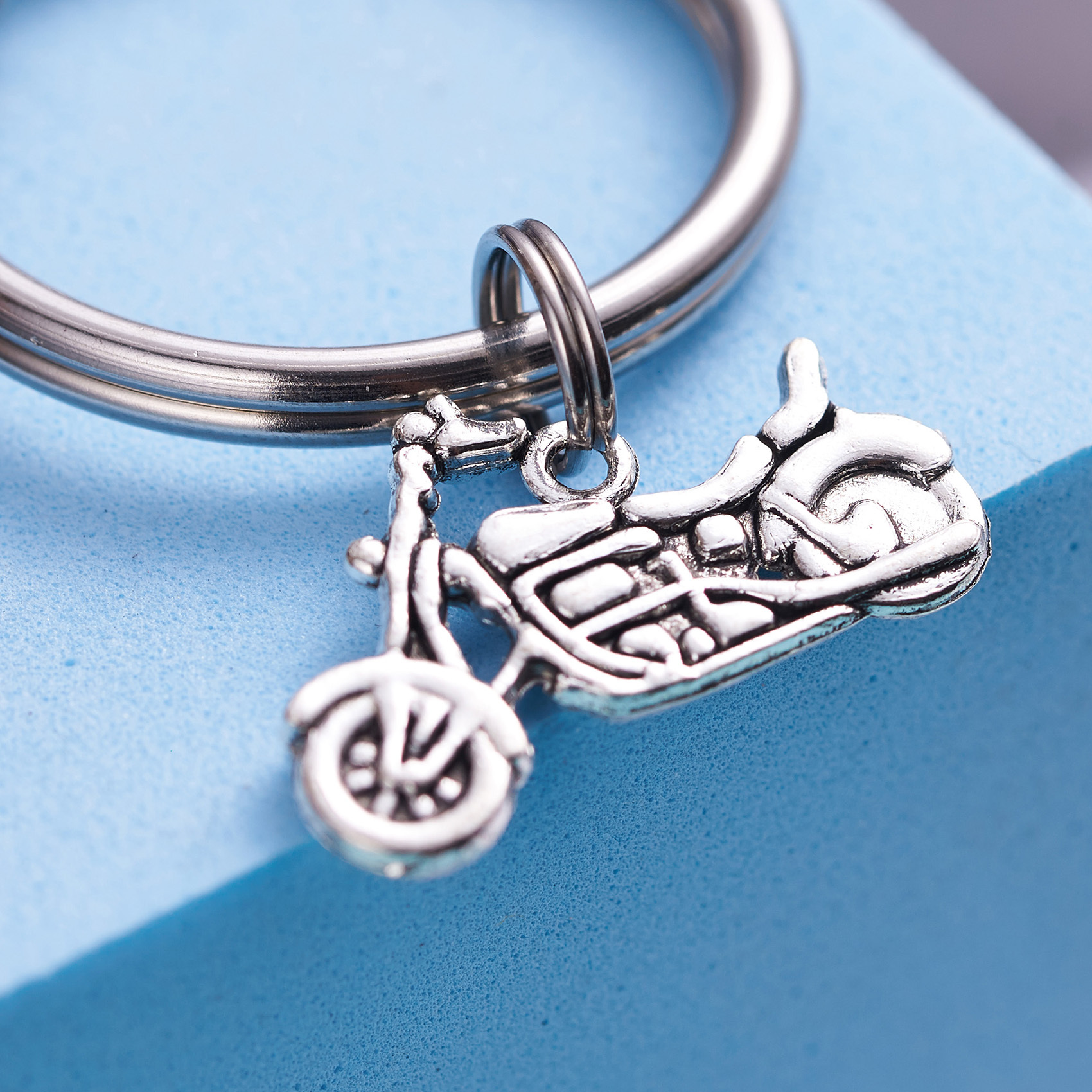 Motorcycle Keychain When Life Throws You a Curve Lean into It Gift for him Motorcycle Lover Bike Keychain Bike Lover Motorcycle Keychains