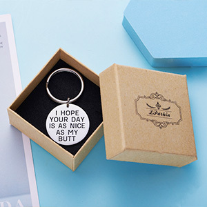 LParkin I Hope Your Day is As Nice As My/Your Butt Keychain Boyfriend Girlfriend Keychain Jewelry