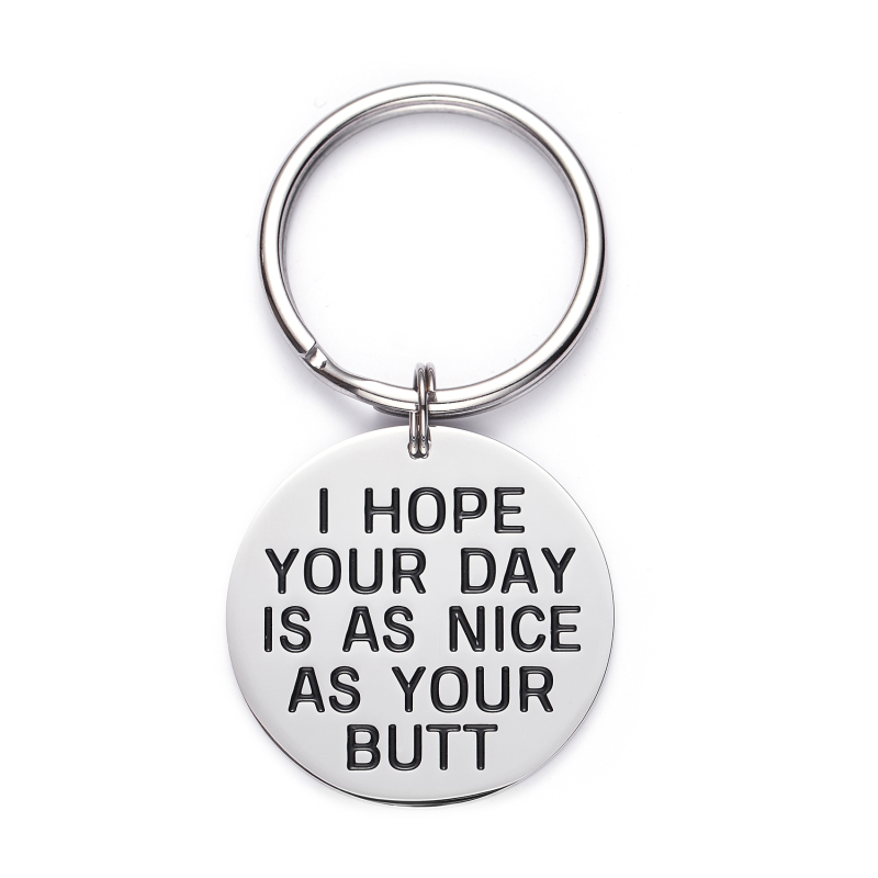 LParkin I Hope Your Day is As Nice As My/Your Butt Keychain Boyfriend Girlfriend Keychain Jewelry