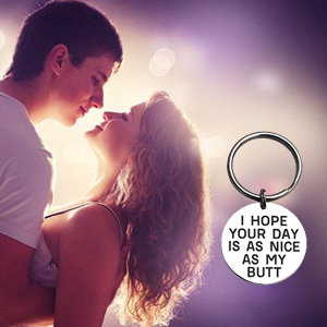 LParkin I Hope Your Day is As Nice As My/Your Butt Keychain Boyfriend Girlfriend Keychain Jewelry