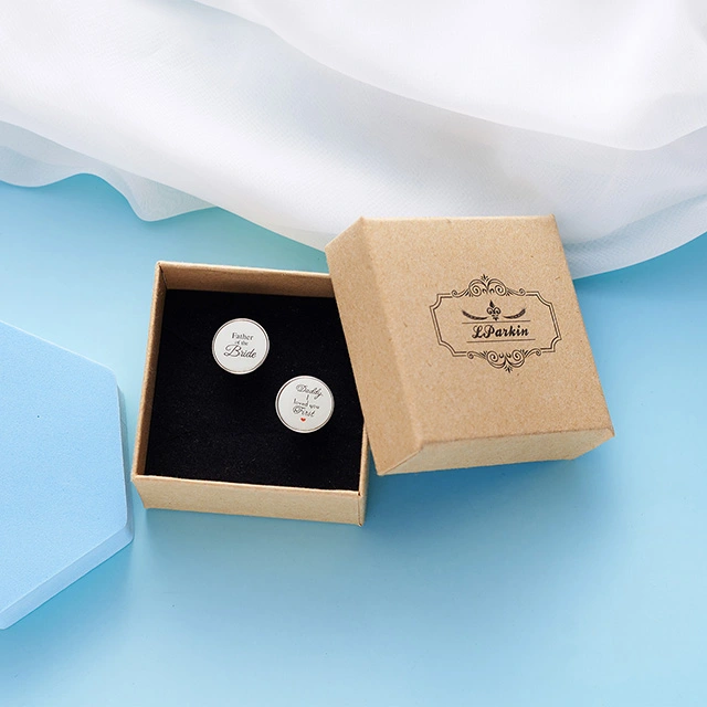 LParkin Father of The Bride Cufflinks, Wedding Cufflinks -Father of The Bride ; Daddy I Love You First