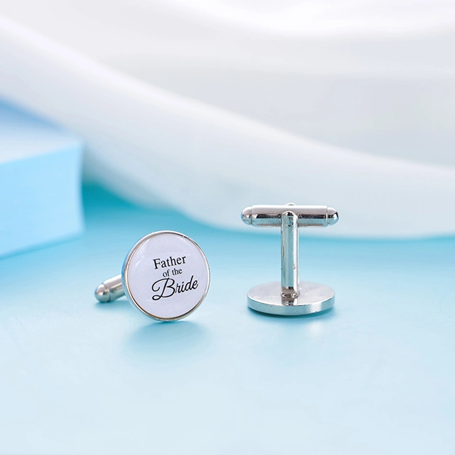 LParkin Father of The Bride Cufflinks, Wedding Cufflinks -Father of The Bride ; Daddy I Love You First