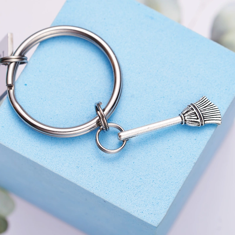 LParkin Halloween Funny Sarcasm Gift Yes I Can Drive a Stick Witch Gag Gift Stainless Steel Keychain Keyring Polished Finish