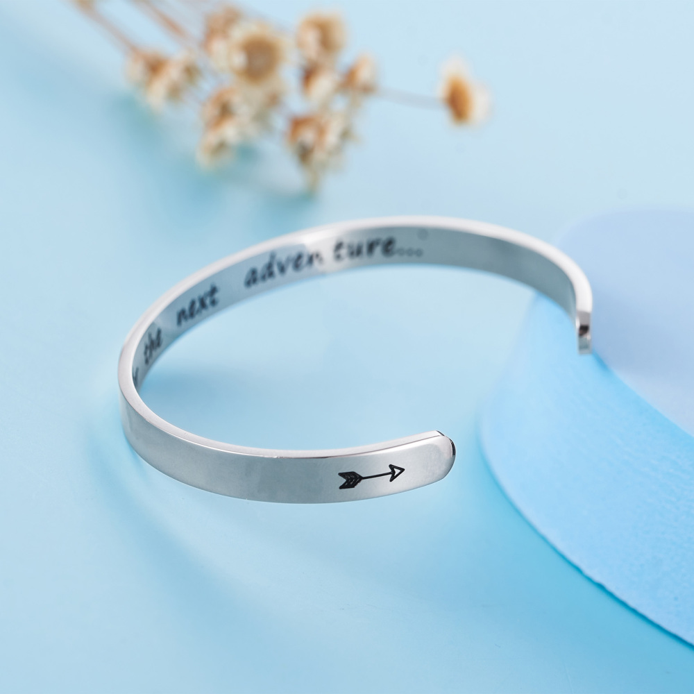 LParkin Time for The Next Adventure College Graduation Gift Bracelet Inspirational Jewelry High School Graduate Gift for Daughter