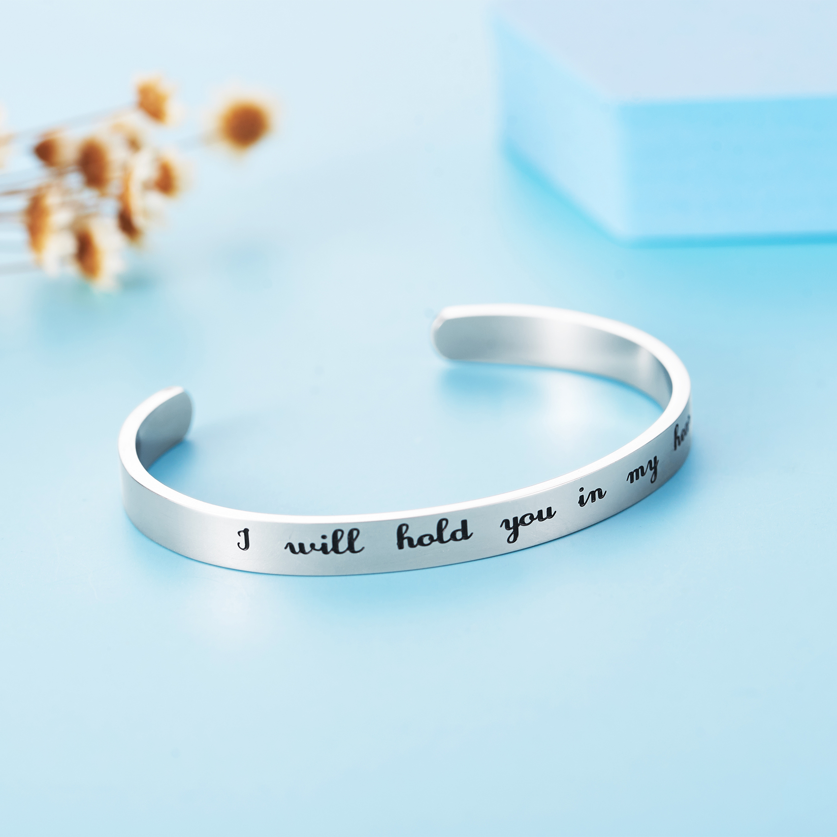LParkin Memorial Bracelet I'll Hold You in My Heart Until I Hold You in Heaven Gifts for Her Remembrance Jewelry