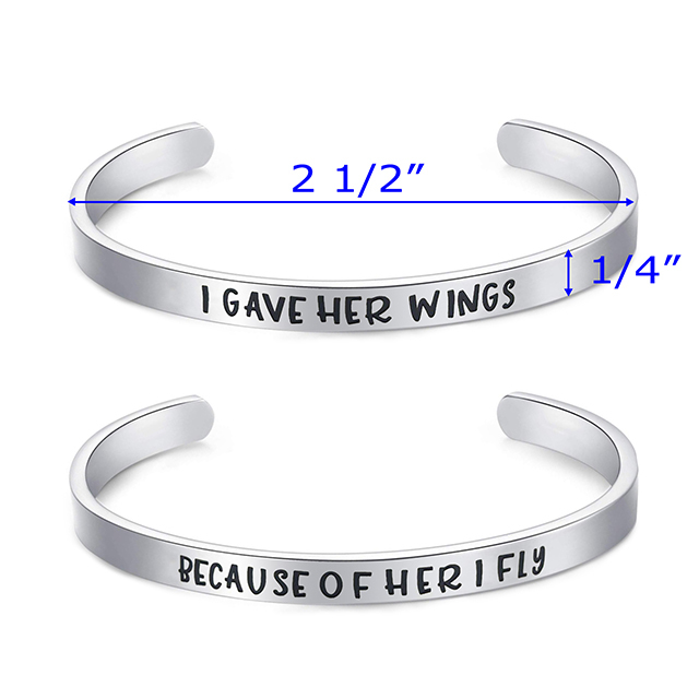 LParkin Mother Daughter Bracelets Together Forever Never Apart Bracelets Gifts for Mom Like Mother Like Daughter Mom from Daughter Birthday Set of 2 B