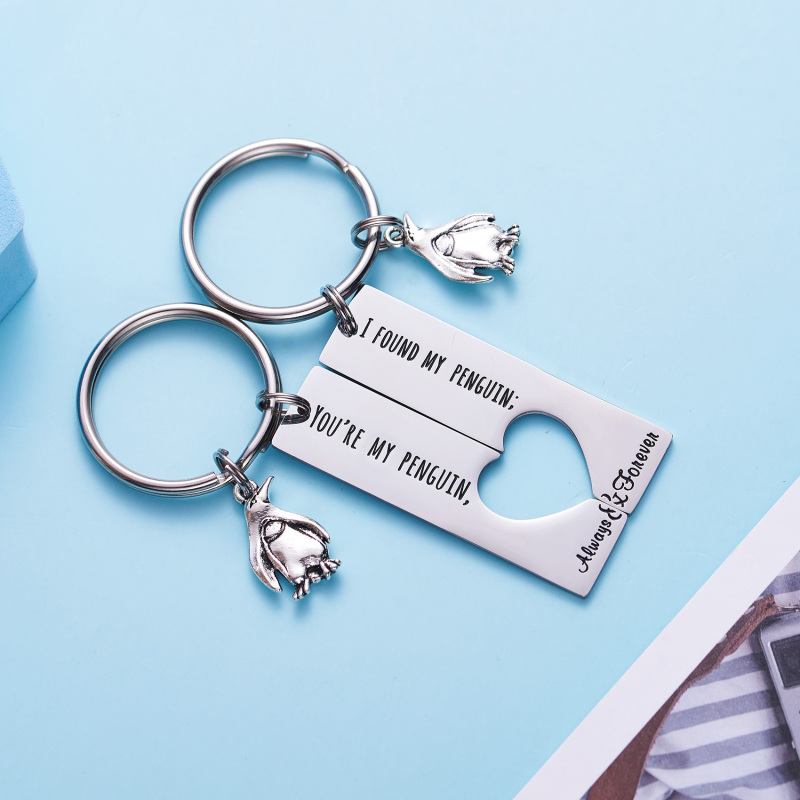 Penguin Lover Gifts You're My Penguin I Found My Penguin Couple Keychains Boyfriend Girlfriend Keychains for Women