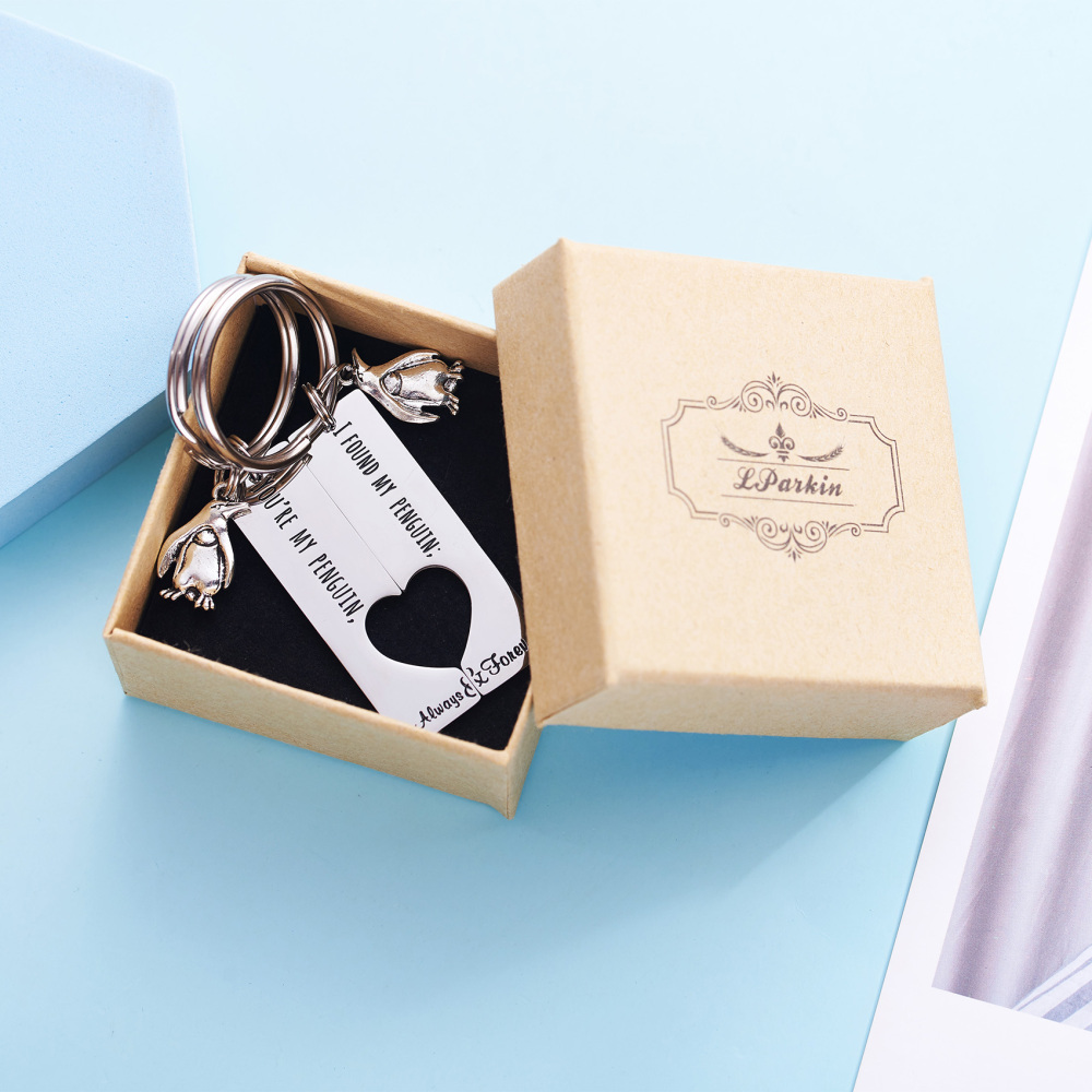 Penguin Lover Gifts You're My Penguin I Found My Penguin Couple Keychains Boyfriend Girlfriend Keychains for Women
