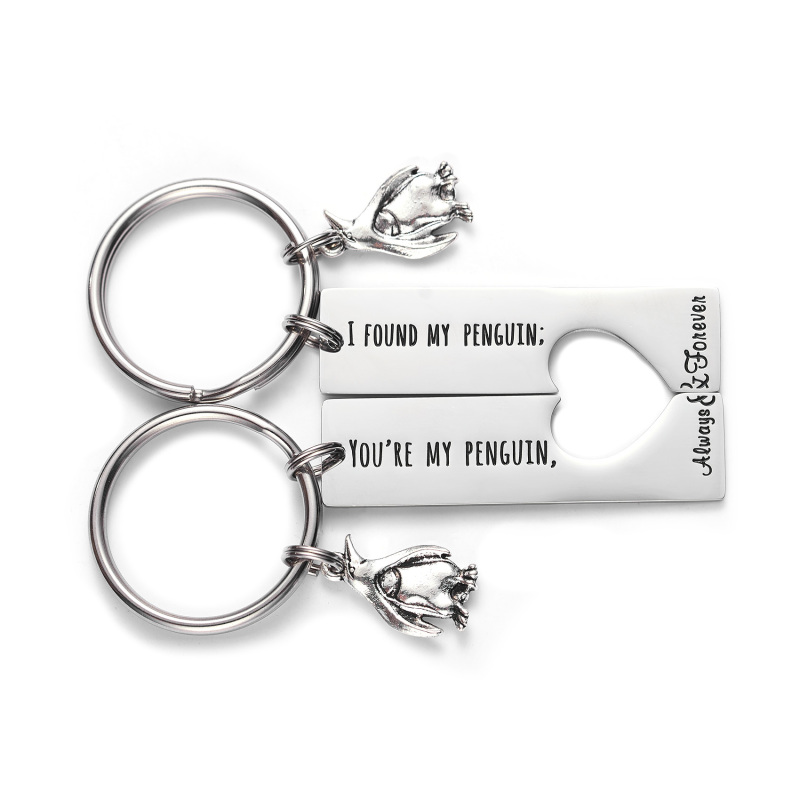 Penguin Lover Gifts You're My Penguin I Found My Penguin Couple Keychains Boyfriend Girlfriend Keychains for Women
