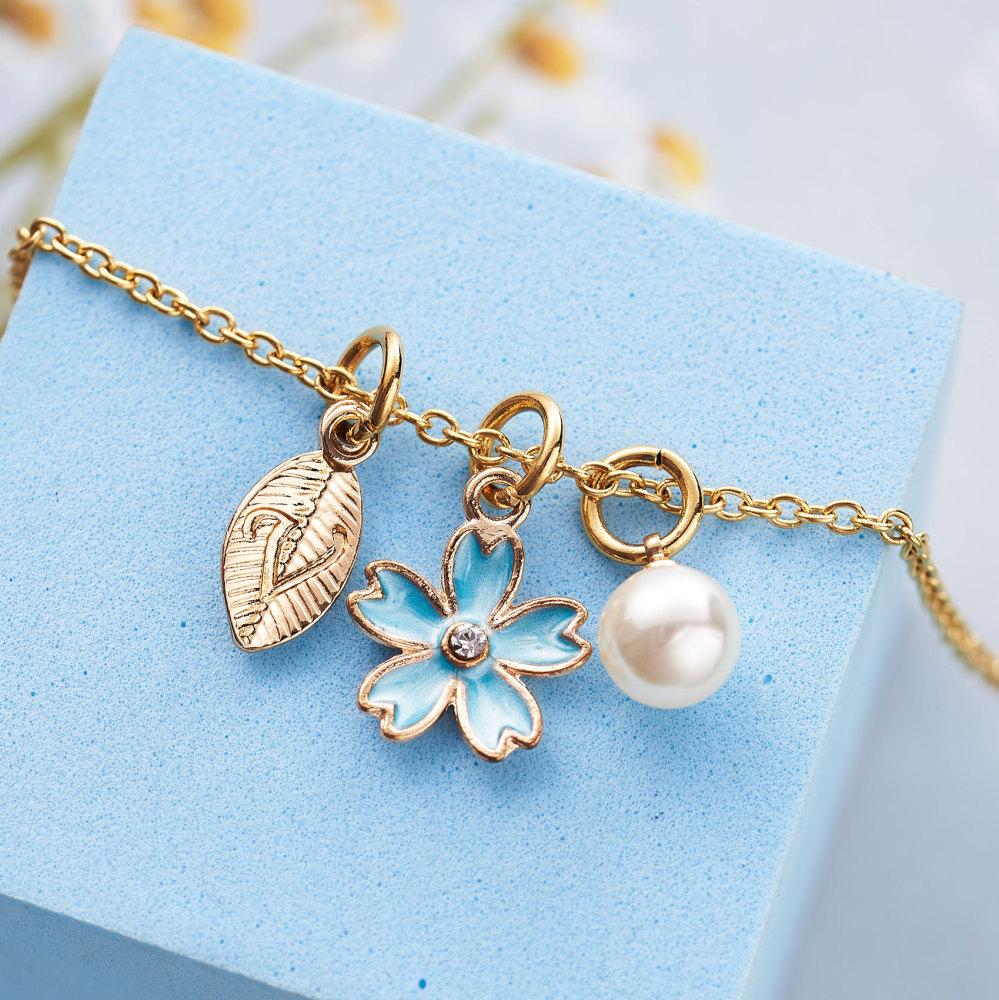 Flower Girl Necklace Proposal, Flower Girl Necklace with Initial, Will You Be My Flower Girl Gift, Flower Jewelry for Girl