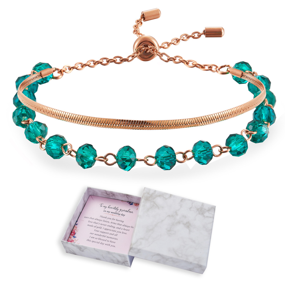 Grandma of the Bride Gifts Grandmother Gift From Granddaughter Nana Bracelets Wedding Day Bracelet