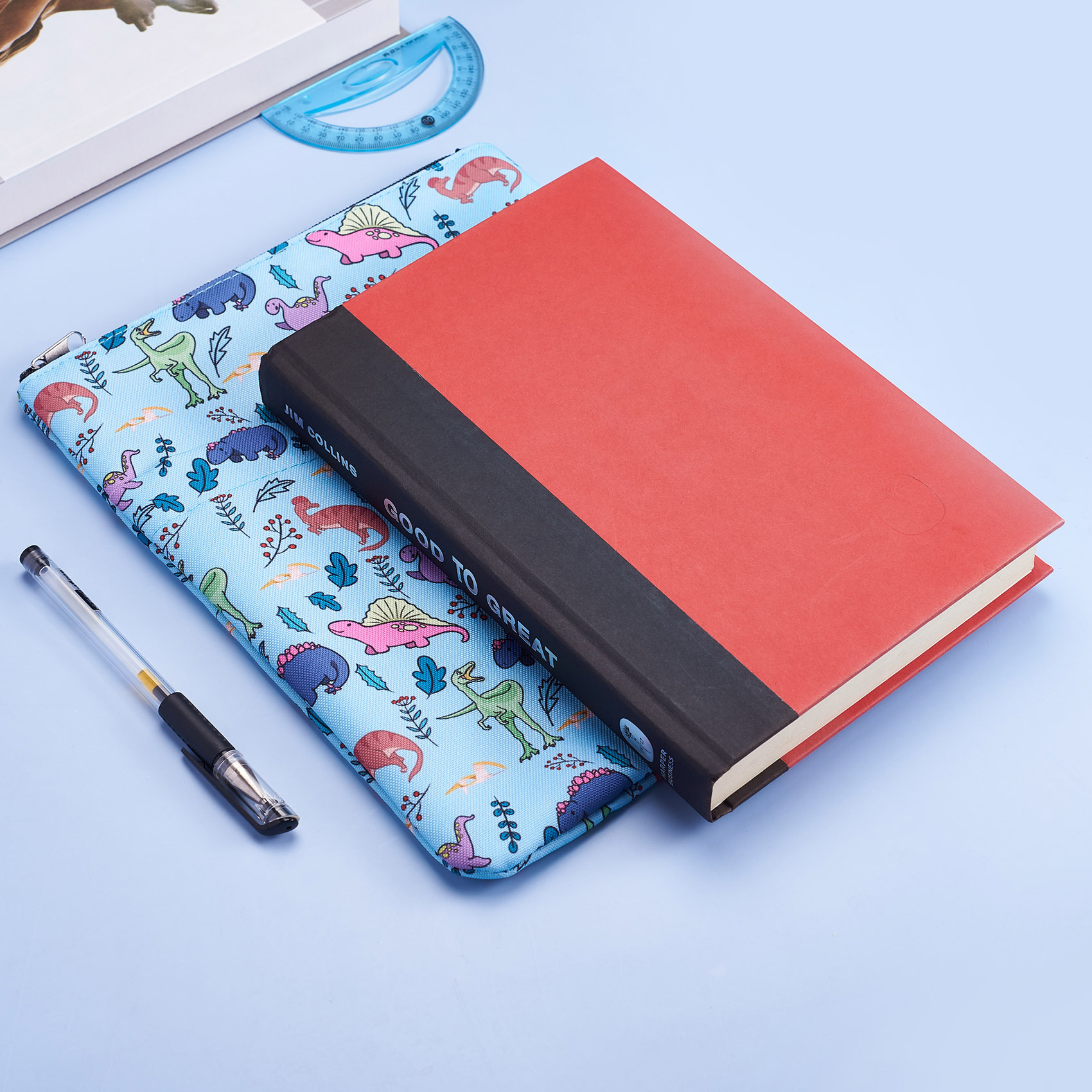 Book Sleeve Cute Dinosaur Book Covers for Paperbacks,Washable Fabric, Book Sleeves with Zipper, Medium 11 Inch X 8.7 Inch Dinosaur Gifts for Book Love