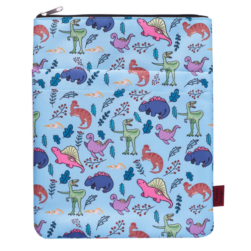 Book Sleeve Cute Dinosaur Book Covers for Paperbacks,Washable Fabric, Book Sleeves with Zipper, Medium 11 Inch X 8.7 Inch Dinosaur Gifts for Book Love