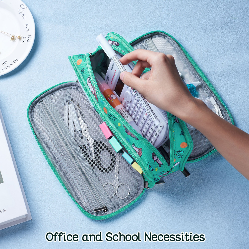 Otters Pencil Case Students Canvas Pen Bag Pouch Stationary Case Makeup Cosmetic Bag*