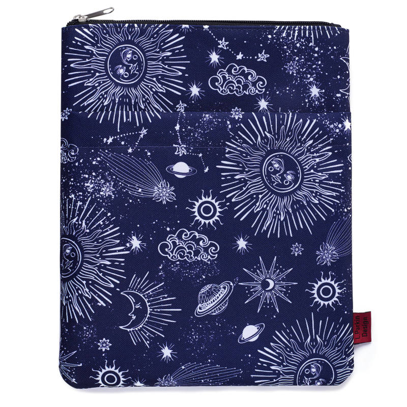 Zodiac Sun &amp; Moon Book Sleeve, Book Covers for Paperbacks, Book Sleeves with Zipper , 11 X 8.5 Inch, Astrology Gifts