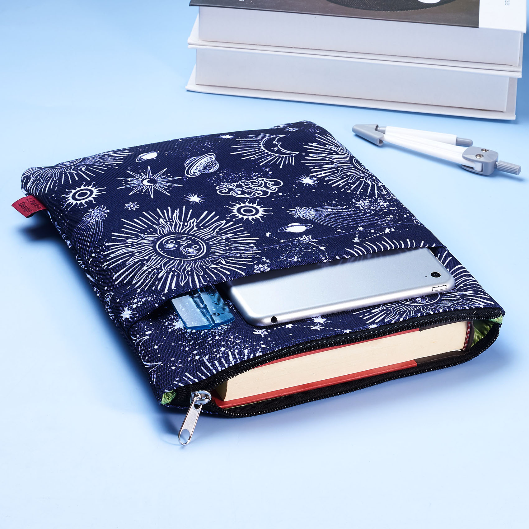 Zodiac Sun & Moon Book Sleeve, Book Covers for Paperbacks, Book