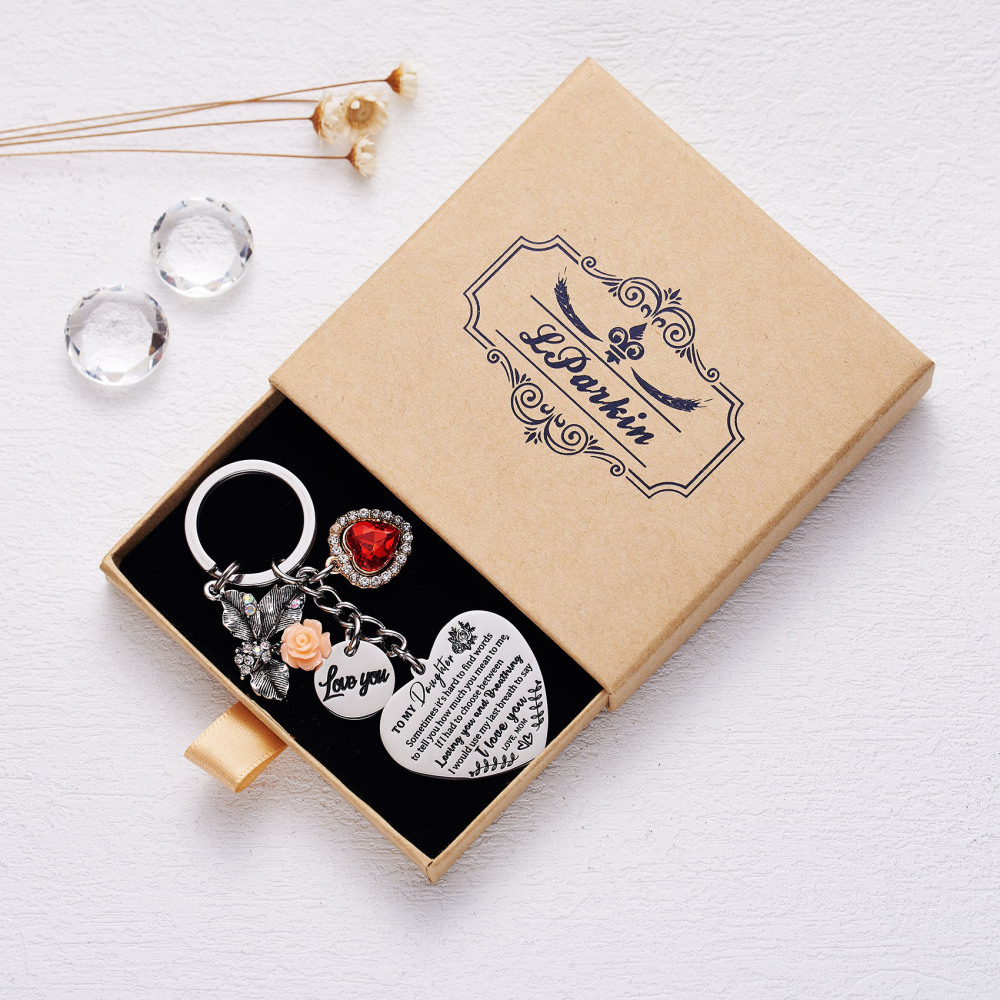 To My Daughter Keychain Graduation Gifts For Daughter Birthday Gift For Girls Inspirational Gifts From Mom Dad …