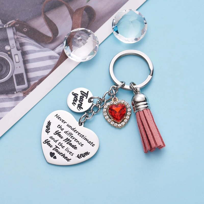 Thank You Keychain Appreciation Gifts, Going Away Gift For Coworker Teacher Nurse Friend , Thank You Gifts For Women