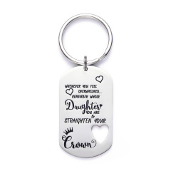 Whenever You Feel Overwhelmed - Daughter keychain