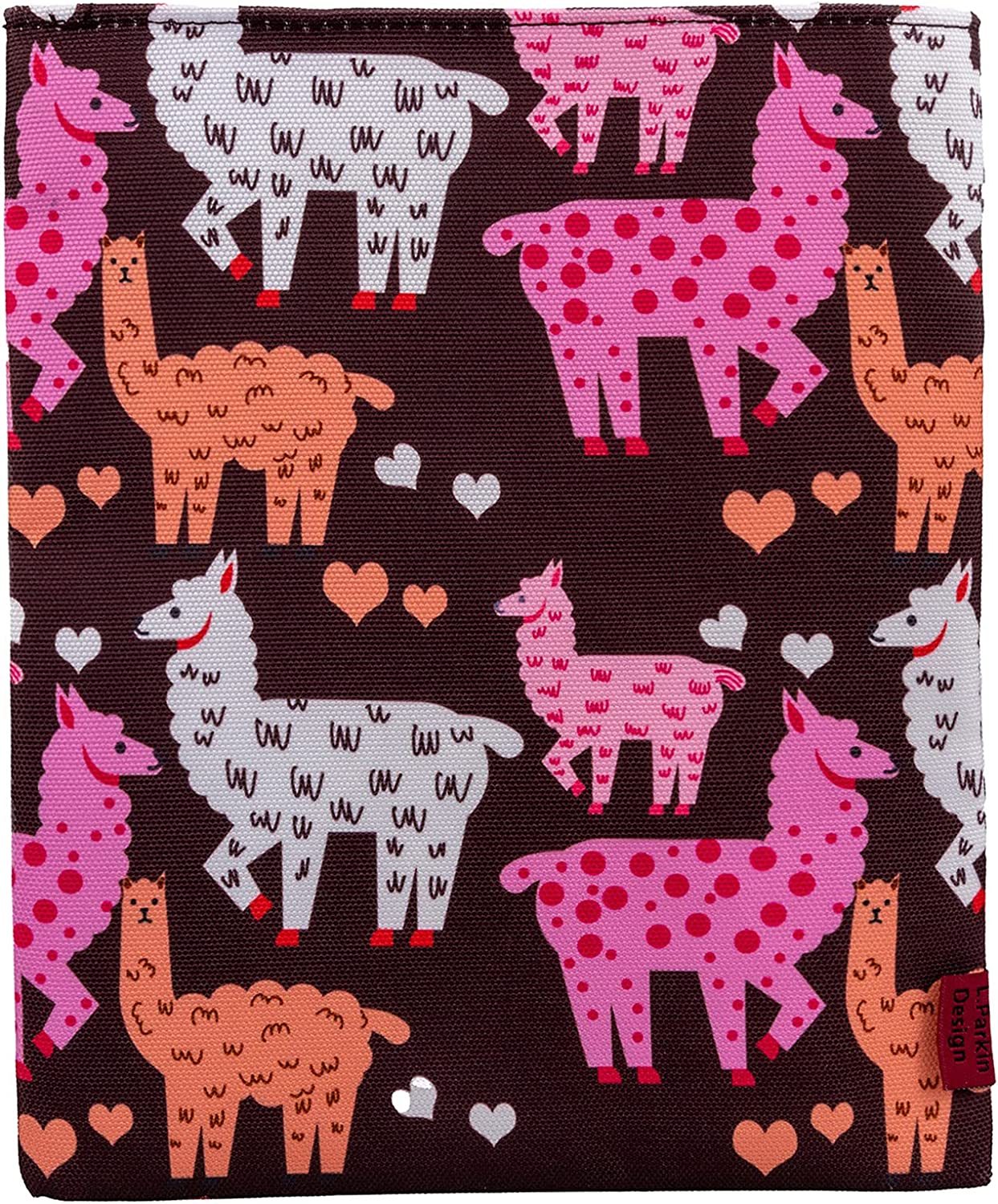 Book Sleeves Llama Gifts for Women Teen Girls Book Sleeve Book Protector Pouches Canvas 9.7 Inch x 8 Inch