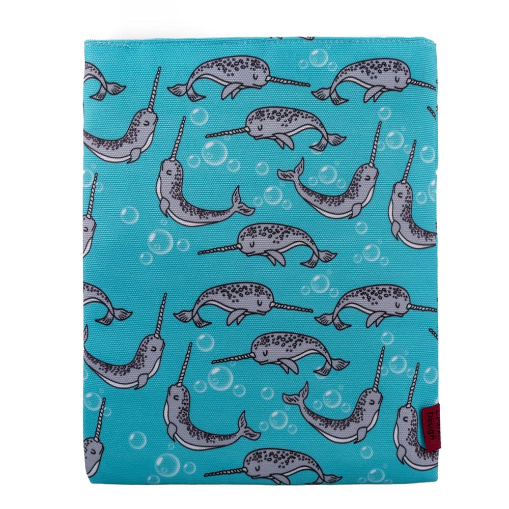 Book Sleeve Narwhal Book Cover Medium Book Sleeves Teen Gift (Medium)