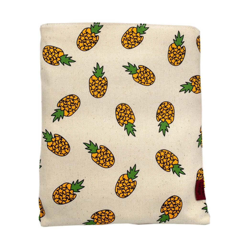 Book Sleeve Pineapple Book Cover Small Medium Book Sleeves Teen Gift (Small)