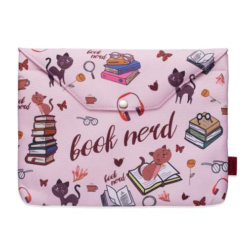 Book Sleeve for Book Lovers, Book Nerd Book Protector , Book Covers for Paperbacks, Book Sleeves with Zipper with Padded, Washable Fabric, Medium 11 Inch X 9 Inch